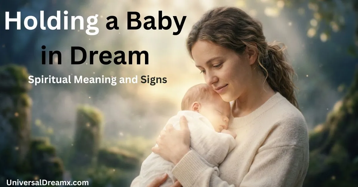 Dreaming about holding a baby